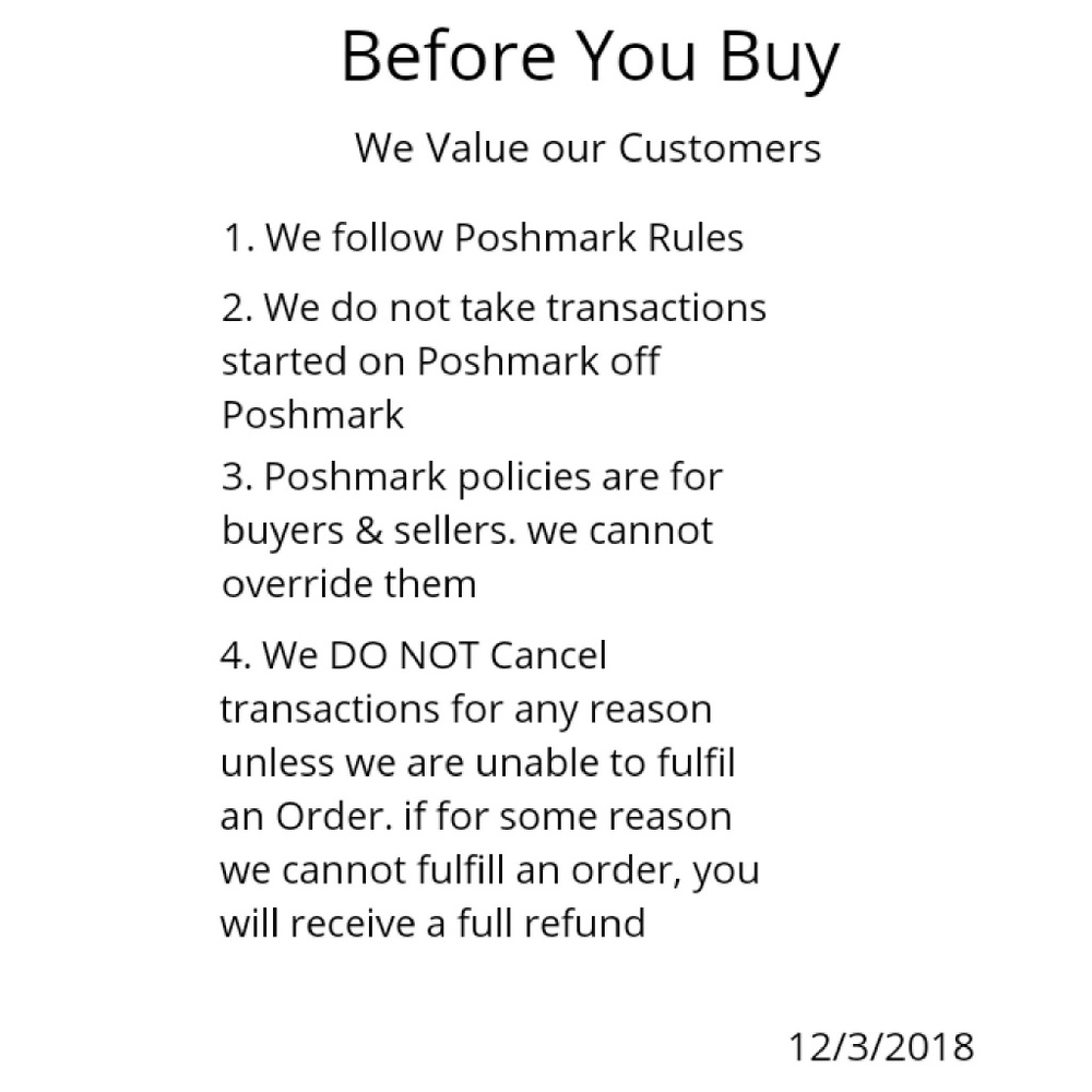 Please Read Before you Buy